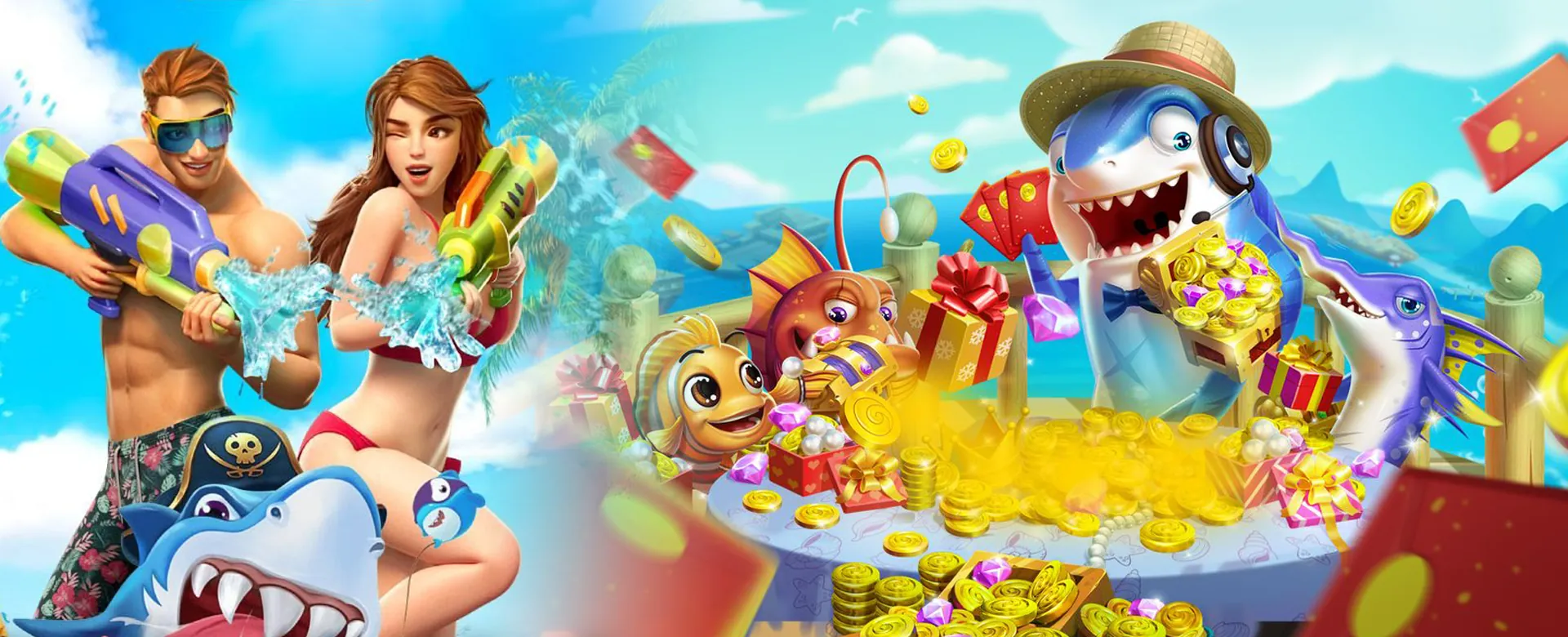 A collection of golden coins, bonus symbols, and glowing rewards, representing SS777's generous promotions and bonuses